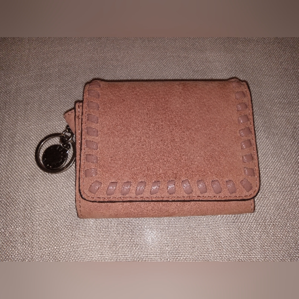 Rebecca Minkoff Pink Suede Wallet & Keychain